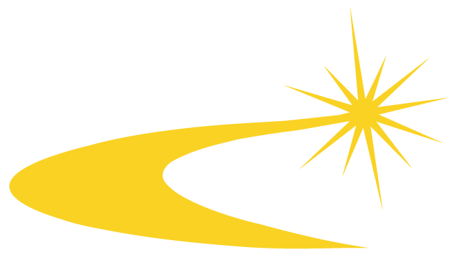 yellow swoosh with starburst from SEIU logo